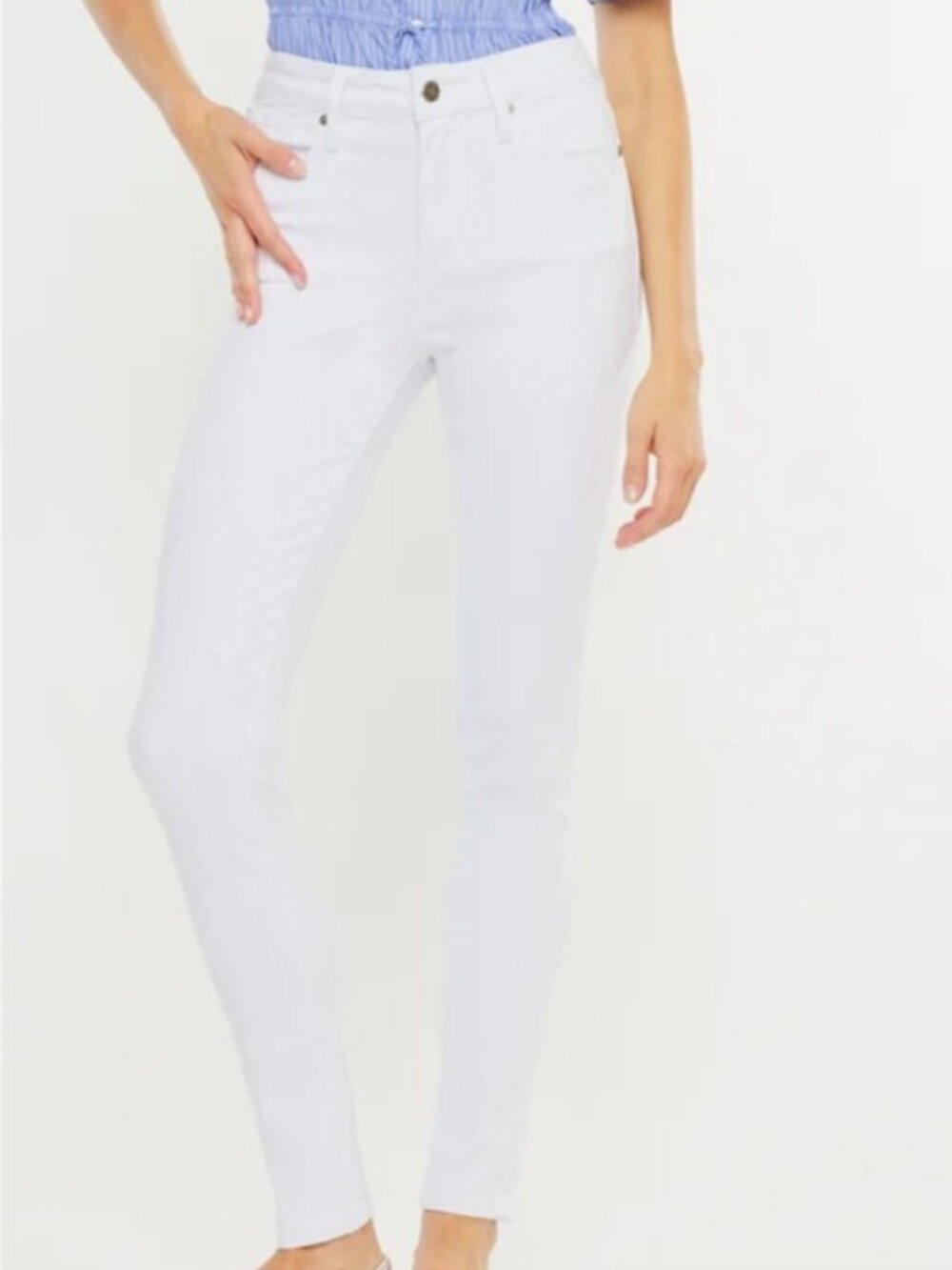 NWT KanCan White High Rise Super Skinny Jeans Sz 5/26